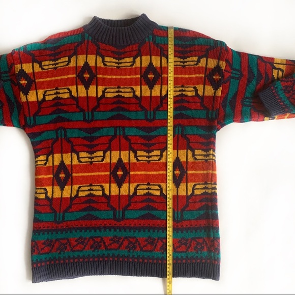 Vintage Laureen E. Ong Geometric Crewneck Sweater - Picture 10 of 10